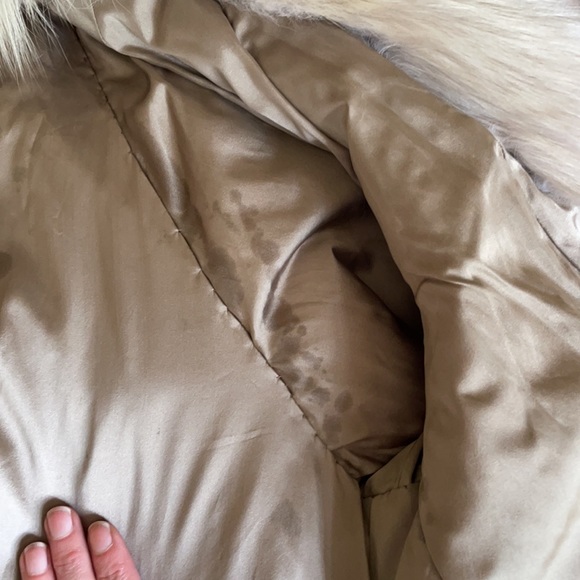 Blonde vintage fox fur coat - Picture 7 of 17